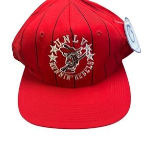 New Vintage 90s The Game Cap UNLV Runnin Rebel Pinstripe Snapback Hat